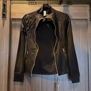 Lululemon Define Jacket Luon, Black W/ Gold Zippers SZ 6